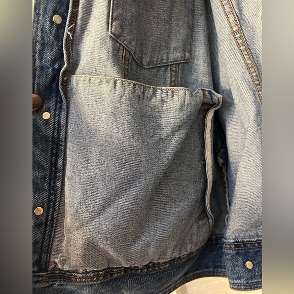 Harley Davidson Denim Vest Vintage 100% Cotton Biker Motorcycle Patches - Picture 6 of 6